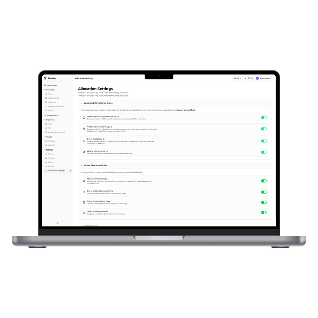 Organisation Settings & Permissions